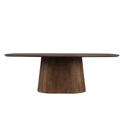 Eetkamertafel Stockholm deens ovaal 240cm Bruin