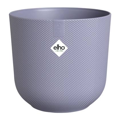 Elho Jazz Rond 35 Bloempot voor Binnen - Woondecoratie van 100% Gereycled Plastic - Ø 34.5 x H 32.2 cm - Lavendel Lila