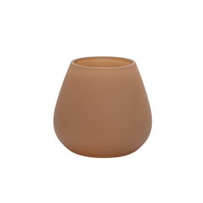 Waxinelichthouder Tasman | X Small | Beige | Ø12,5 x H11,5 cm | Set van 2 stuks