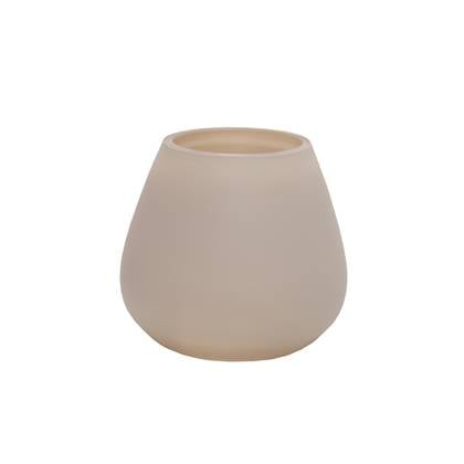 Waxinelichthouder Tasman | X Small | matte ivory | Ø12,5 x H11,5 cm | Set van 2 stuks