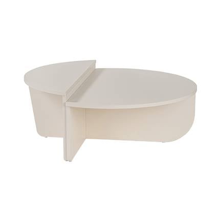 Calicosy - Set van 2 salontafels B90 cm - ORION - Wit Houtlook