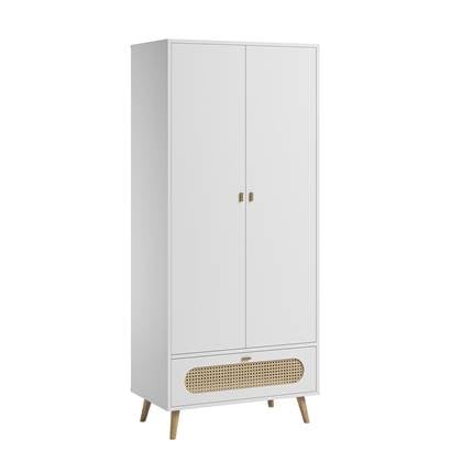 CALICOSY  Kledingkast Canne - 85 cm - Wit