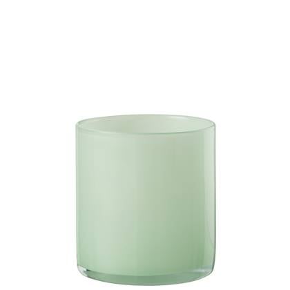 J-Line windlicht Jade - glas - lichtgroen - medium
