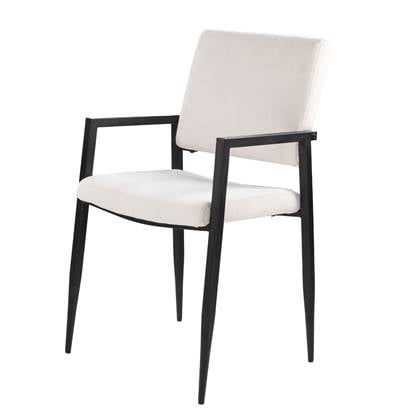 Giga Meubel  Eetkamerstoel Beige Stof - Elin - Set van 2