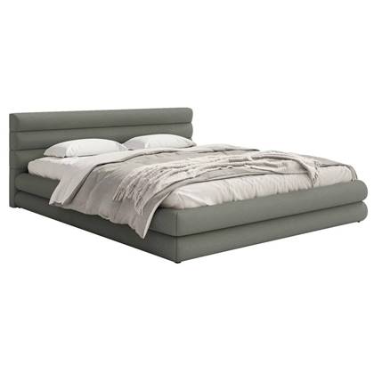 NADUVI Collection Gestoffeerd bed Alvaro chenille 160 x 200 met Grijs