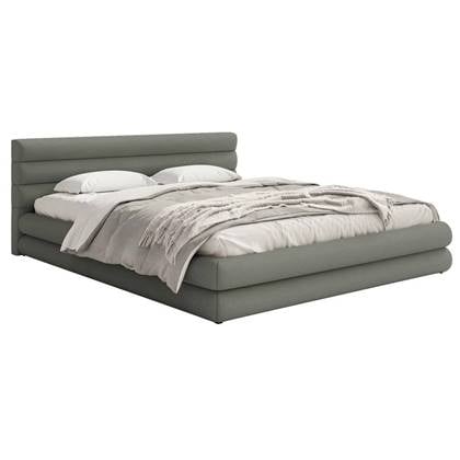 NADUVI Collection Gestoffeerd bed Alvaro chenille 140 x 200 met Grijs