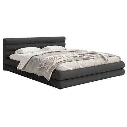 NADUVI Collection Gestoffeerd bed Alvaro chenille 160 x 200 met Grijs