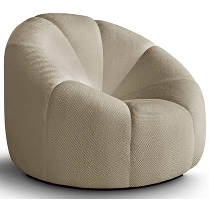 NADUVI Collection Fauteuil Plush Beige