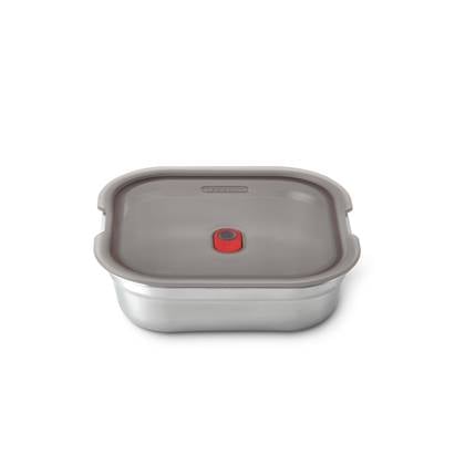 Black+Blum RVS Lunchbox - Geschikt voor Magnetron - Vierkant - 1.1 Ltr Grijs