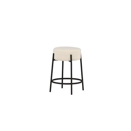 Svea  Nusco barkruk 60cm - boucle - wit