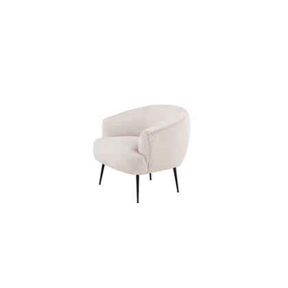 Vona fauteuil - ribstof - beige