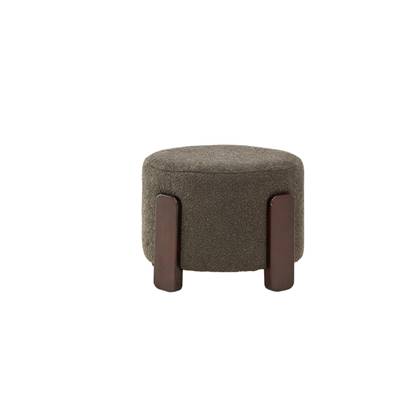 Nova hocker - boucle - donkergrijs