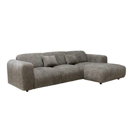 Giga Meubel - Chaise Longue Bank Taupe - Ottomane Rechts - Dijon