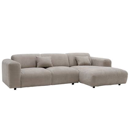 Giga Meubel  Chaise Longue Bank Beige - Ottomane Rechts - Dijon