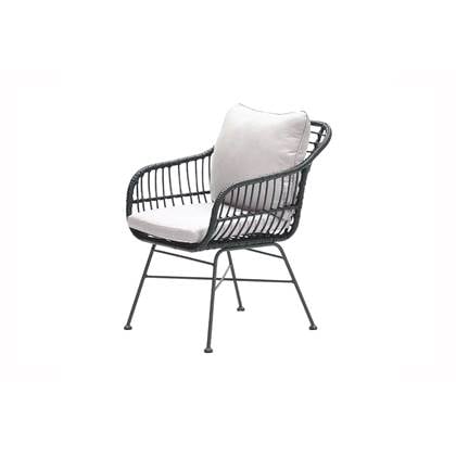 Garden Impressions Margriet tuinstoel - Zwart|Zand Beige