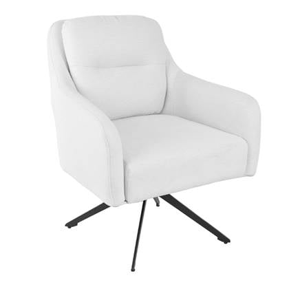 Fauteuil Beige - Draaibaar - Stof en Metaal - Fauteuil Matthias - Giga Meubel