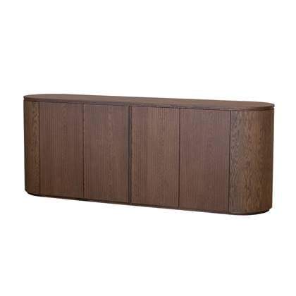 DÉJA Living - Dressoir Donkerbruin 215cm - Eikenhout - Laurel