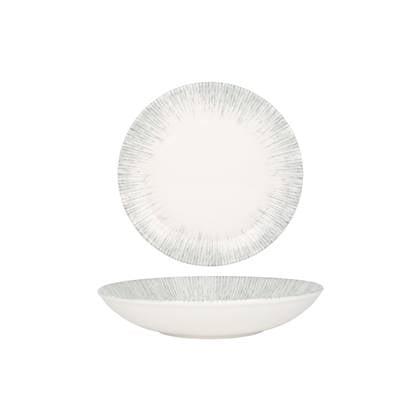 Bonna Diep bord - Iris - Porselein - 25 cm 1300 cc - set van 6