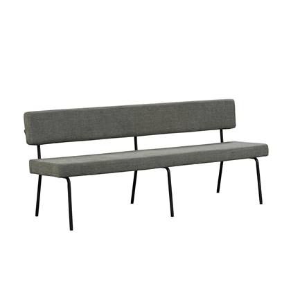 Bronx71® Scandinavische eetkamerbank Espen groen gerecyclede stof 190 cm