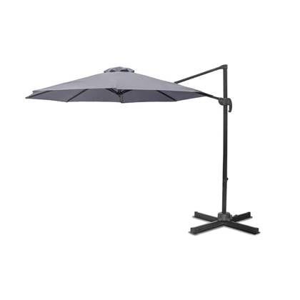 Feel Furniture  Toscano - Luxe Parasol - Roma - 3 Meter - Donkergrijs