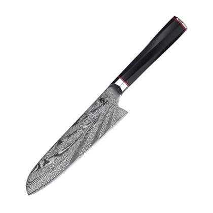 Homizu Japans Santokumes - VG-10 damascus mes/G10 - geschenkdoos