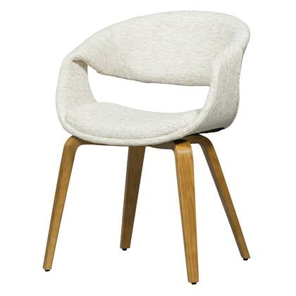 WOOOD Yossi Eetkamerstoelen Houten Naturel Poot - Naturel - Set van 2