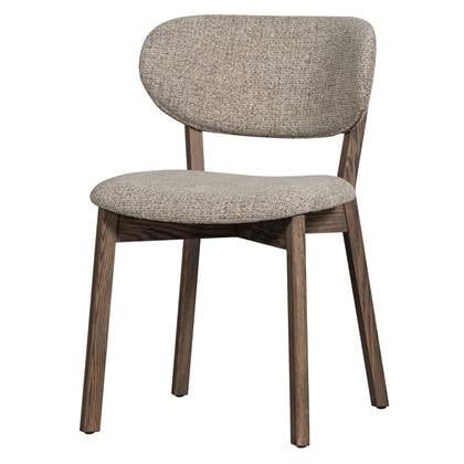 WOOOD Udar Eetkamerstoelen Houte Frame - Donkerbruin - Set van 2