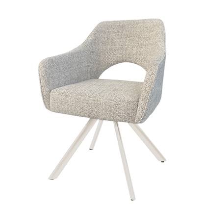 Livingfurn - Eetkamerstoel Helen Sand - Naturel - Set van 2