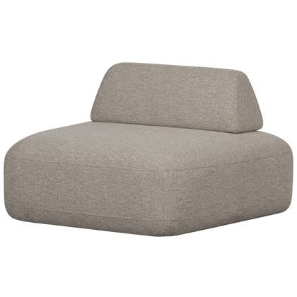 WOOOD Sterck Fauteuil Verplaatsbare Rugleuning - Naturel - 70x117x104 Bruin