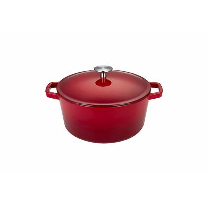 Buccan  Hamersley - Gietijzeren braadpan 24cm - Rood