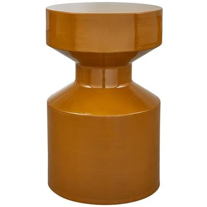 WOOOD Ferry Bijzettafel - Metaal - Honing - 47x30x30 Geel