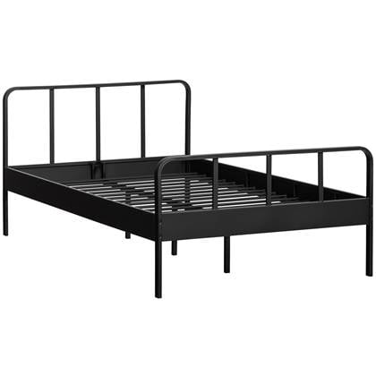 Woood Mees Bed Twijfelaar - Zwart - 120x200 cm