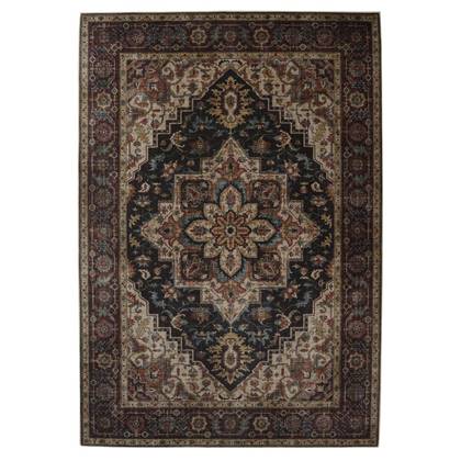 Heritaged Vintage buitenkleed - Valenca Brio rood|donker - Blauw