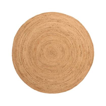 Boho&me Jute vloerkleed rond - Boho & me - naturel - 120 cm rond