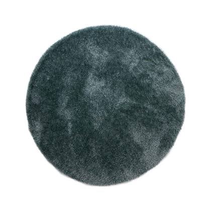 Rond hoogpolig vloerkleed velvet - Posh blauw 240 cm rond