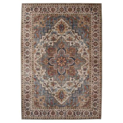 Vintage buitenkleed - Valenca Brio beige/lichtblauw 160x230 cm