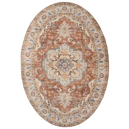 Buitenkleed ovaal Vintage - Valenca Fino terracotta 200x290 cm