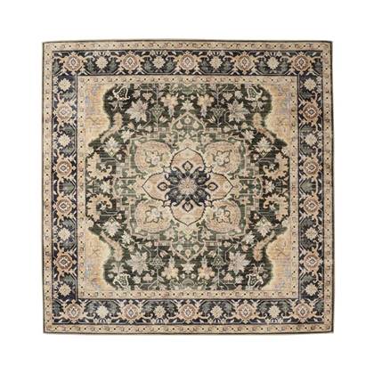 Heritaged Buitenkleed vierkant Vintage - Valenca Fino beige|groen - Beige, Groen