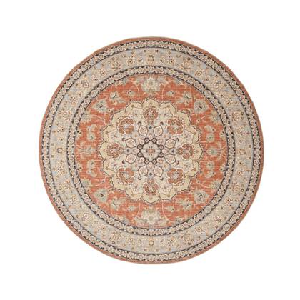 Rond Vintage buitenkleed - Valenca Nova terracotta 200 cm rond