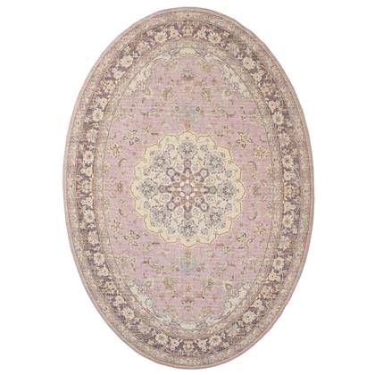 Heritaged Buitenkleed ovaal Vintage - Valenca Nova paars|roze - Roze, Paars