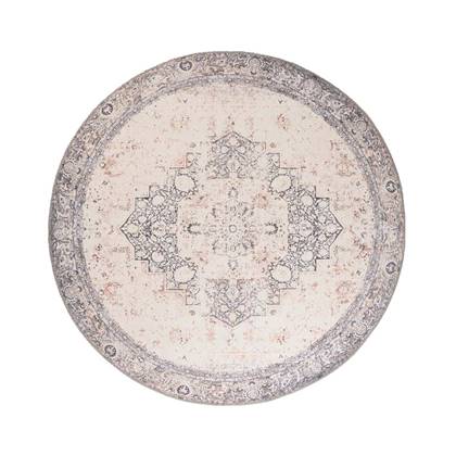 Rond vintage vloerkleed - Fade No.2 grijs 230 cm rond