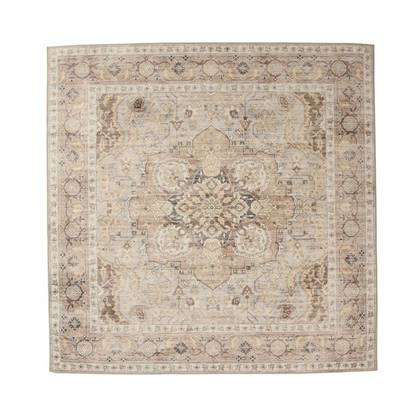 Heritaged Buitenkleed vierkant Vintage - Valenca Fino licht|beige Grijs
