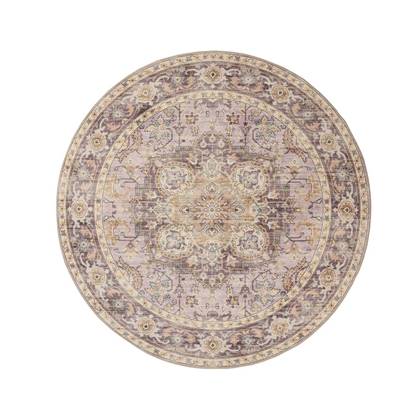 Rond Vintage buitenkleed - Valenca Fino paars/roze 200 cm rond