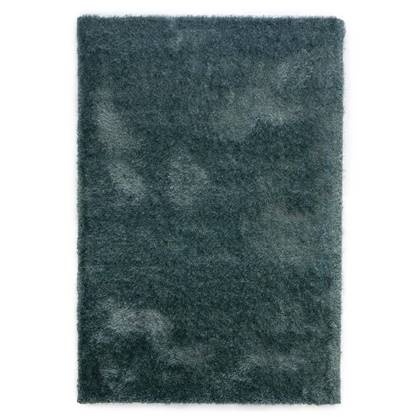 Tapeso Hoogpolig vloerkleed velvet - Posh blauw - 240x340 cm