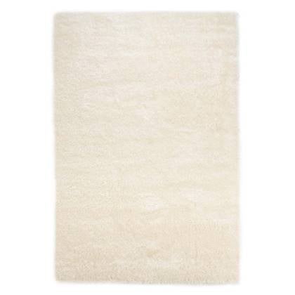 Tapeso Hoogpolig vloerkleed velvet - Posh wit - 240x340 cm