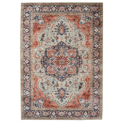 Heritaged Vintage buitenkleed - Valenca Fino groen| - 160x230 cm Blauw