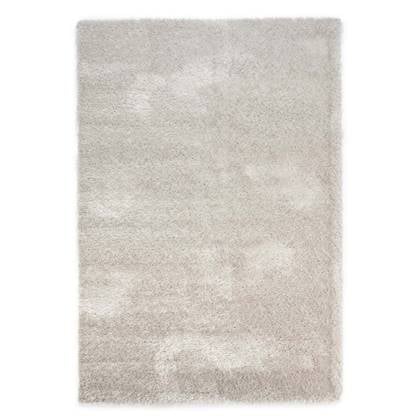 Tapeso Hoogpolig vloerkleed velvet - Posh licht - 240x340 cm Zilver