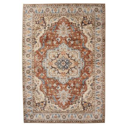 Heritaged Vintage buitenkleed - Valenca Fino terracotta - 200x290 cm Antraciet