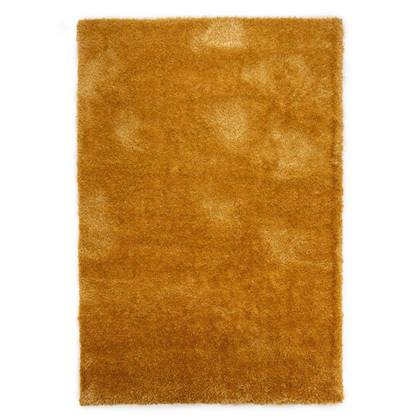Tapeso Hoogpolig vloerkleed velvet - Posh - 240x340 cm Goud