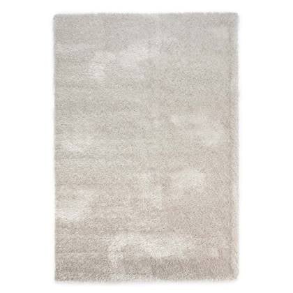 Tapeso Hoogpolig vloerkleed velvet - Posh lichtzilver - 140x200 cm